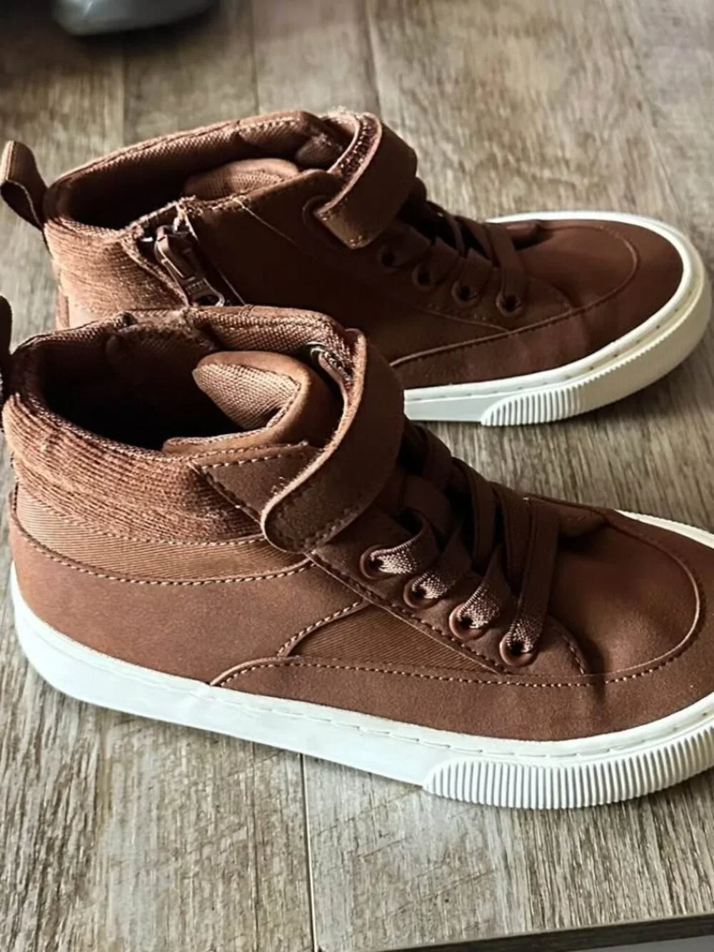 Brown High-Top Sneakers Size 13